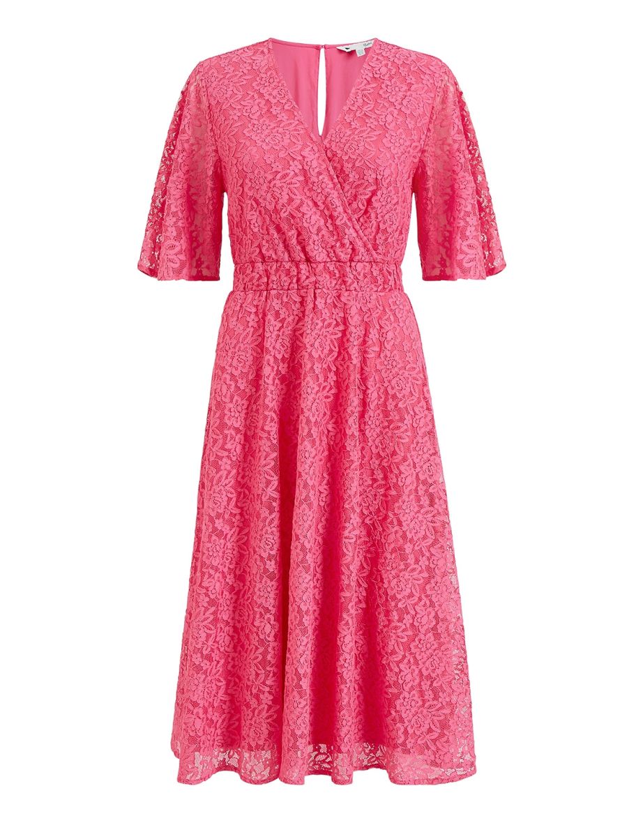 Yumi red clearance lace dress