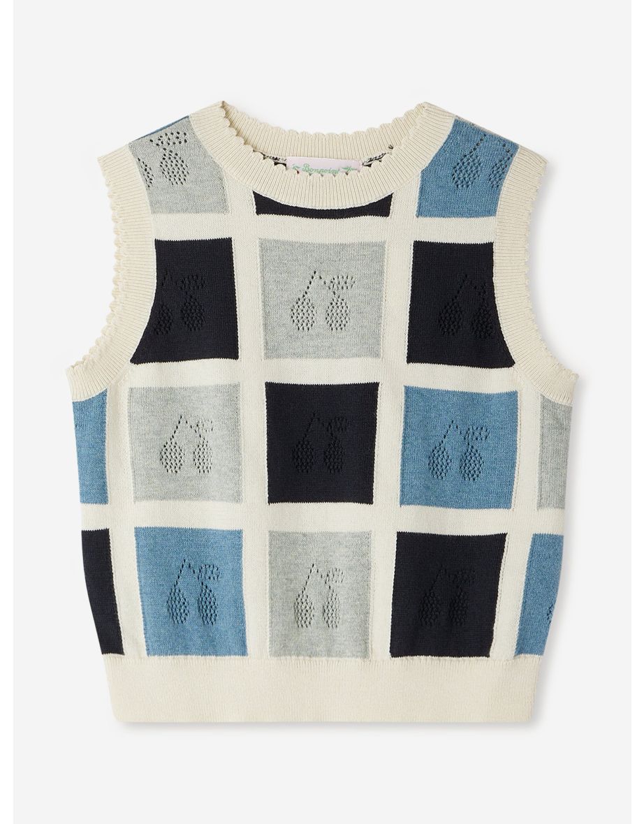 Girls Elda Sweater Vest in Multicolour
