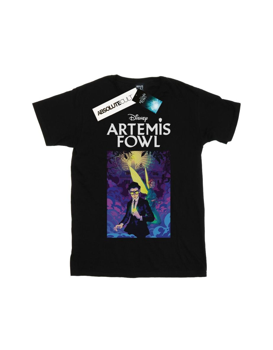 Disney Boys Artemis Fowl Book Cover T-Shirt - Black