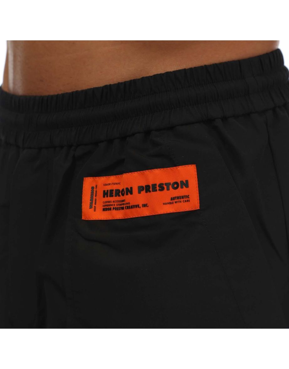 Men's Heron Preston Ex-Ray Heron Nylon Track Pants in Black - 2
