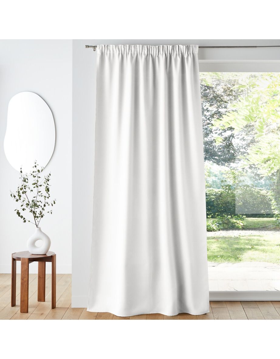 Voda Double-Sided Single Blackout Curtain with Gathered Header