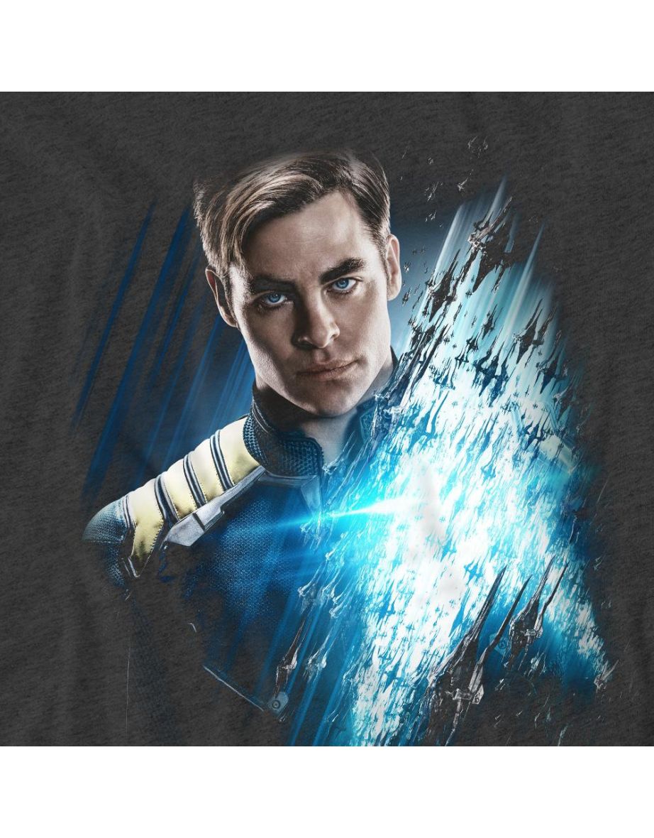 Star Trek Beyond Unisex Adult Captain Kirk Poster T-Shirt - Charcoal - 3