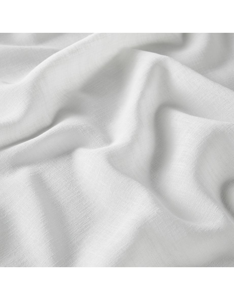 Nyong Plain Linen-Effect Curtain Panel (Tie-Top) - 10