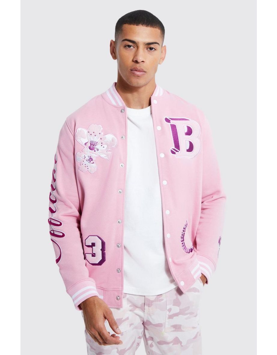 Boohooman pink outlet jacket