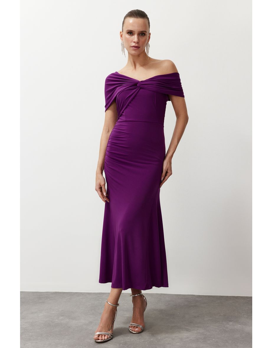 Purple Elegant Evening Dress