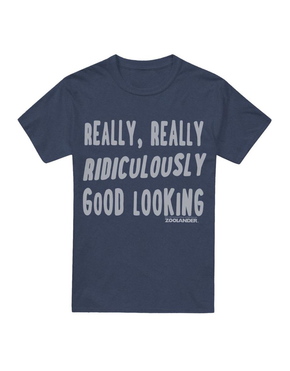 Zoolander Unisex Adult Derek Zoolander T-Shirt - Navy