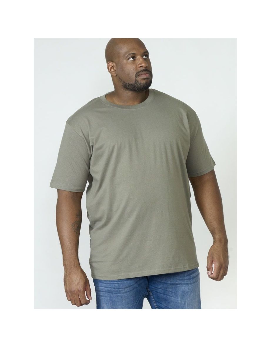 Duke Mens Flyers-2 Kingsize Crew Neck T-Shirt - Khaki