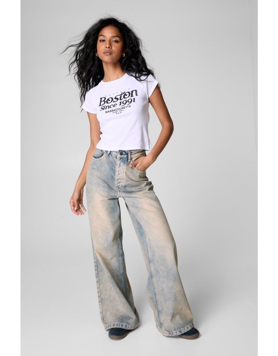 Boston Graphic Print Baby T-Shirt