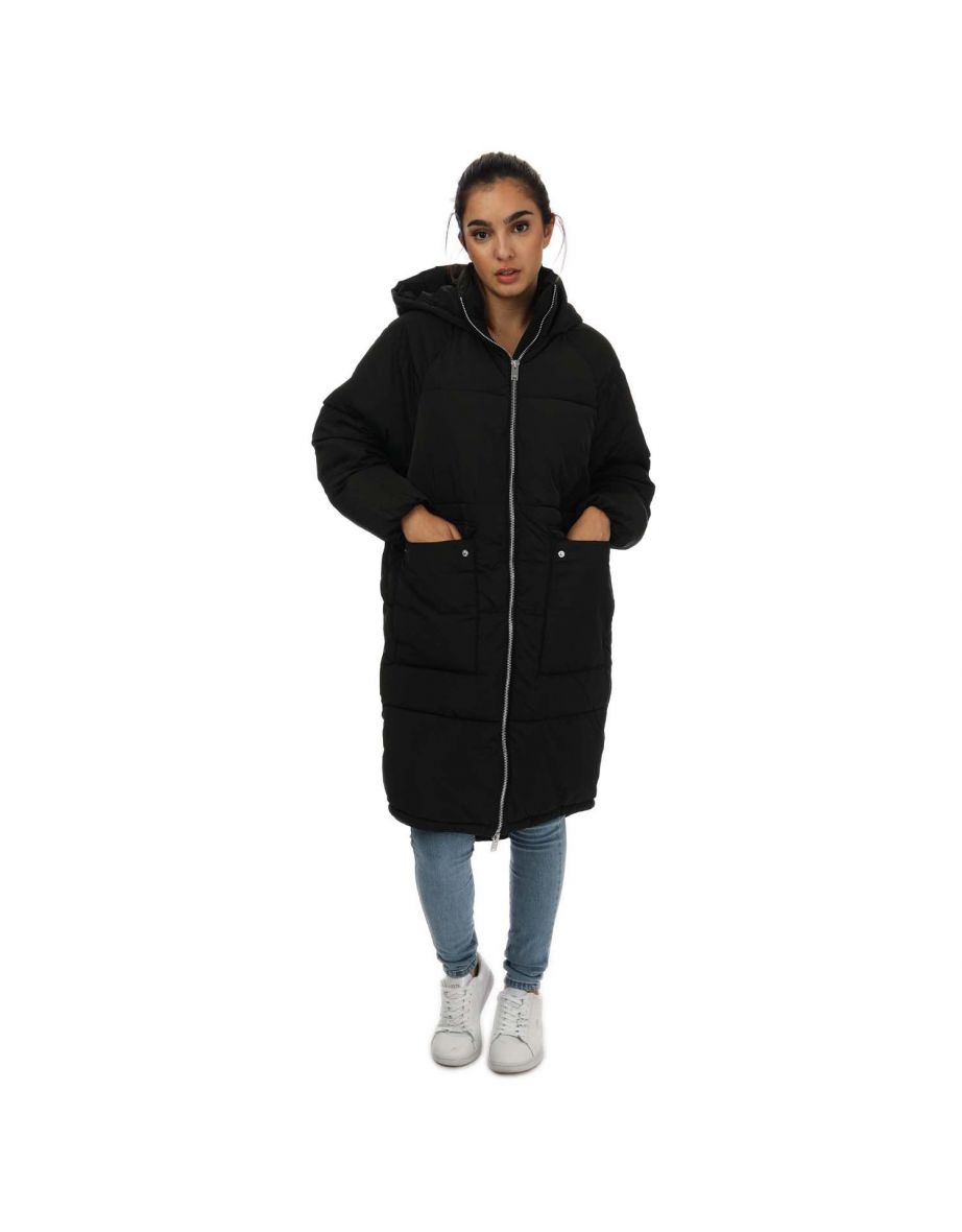 Women s Only Gabi Oversized Long Coat in Black