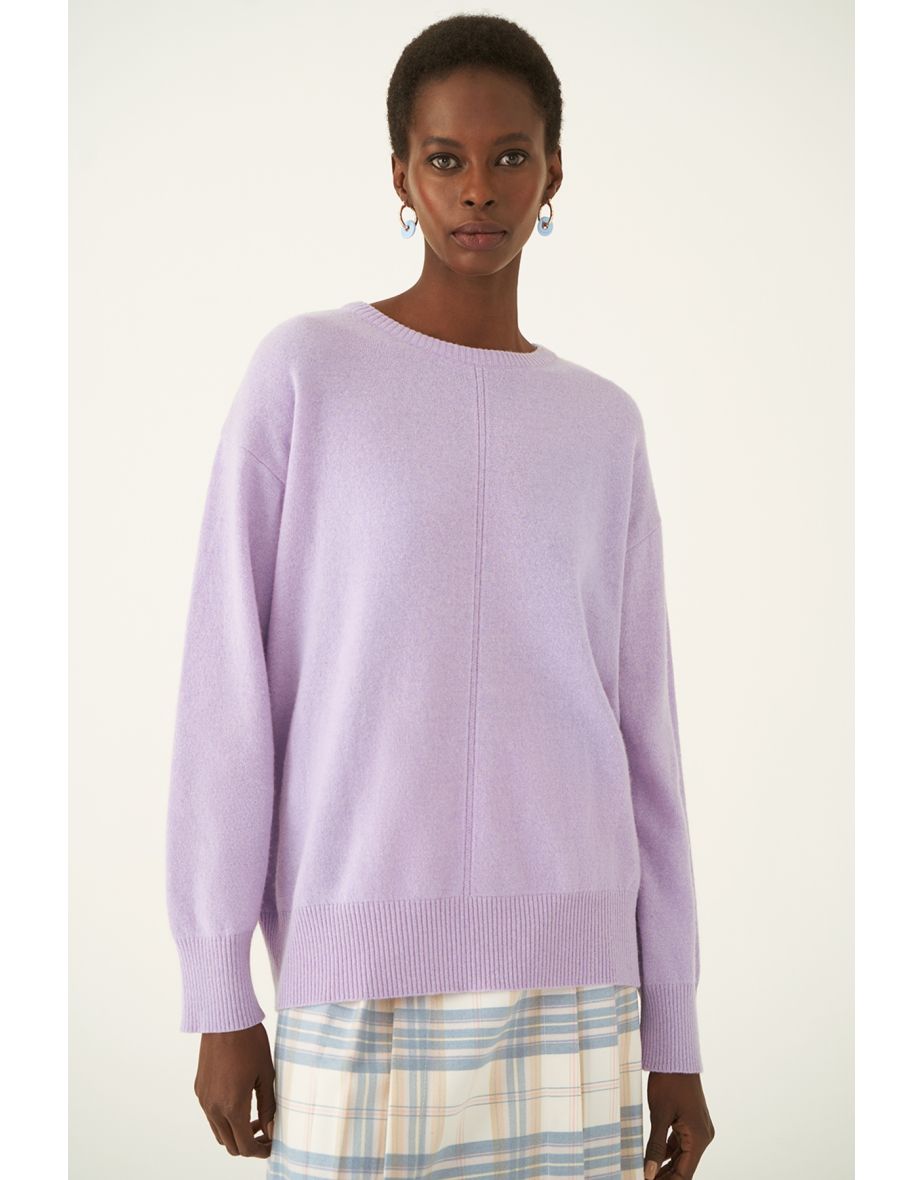 Illas Women's Lilac Color Knitwear Blouse