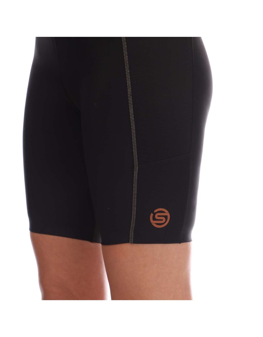 Women's Skins Series-5 Half Tights in Black - 2