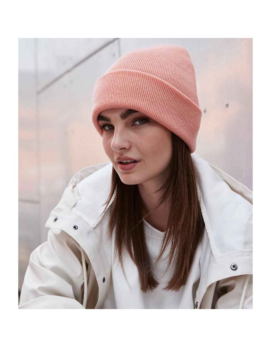 Beechfield Unisex Original Cuffed Beanie Winter Hat - Blush - 2