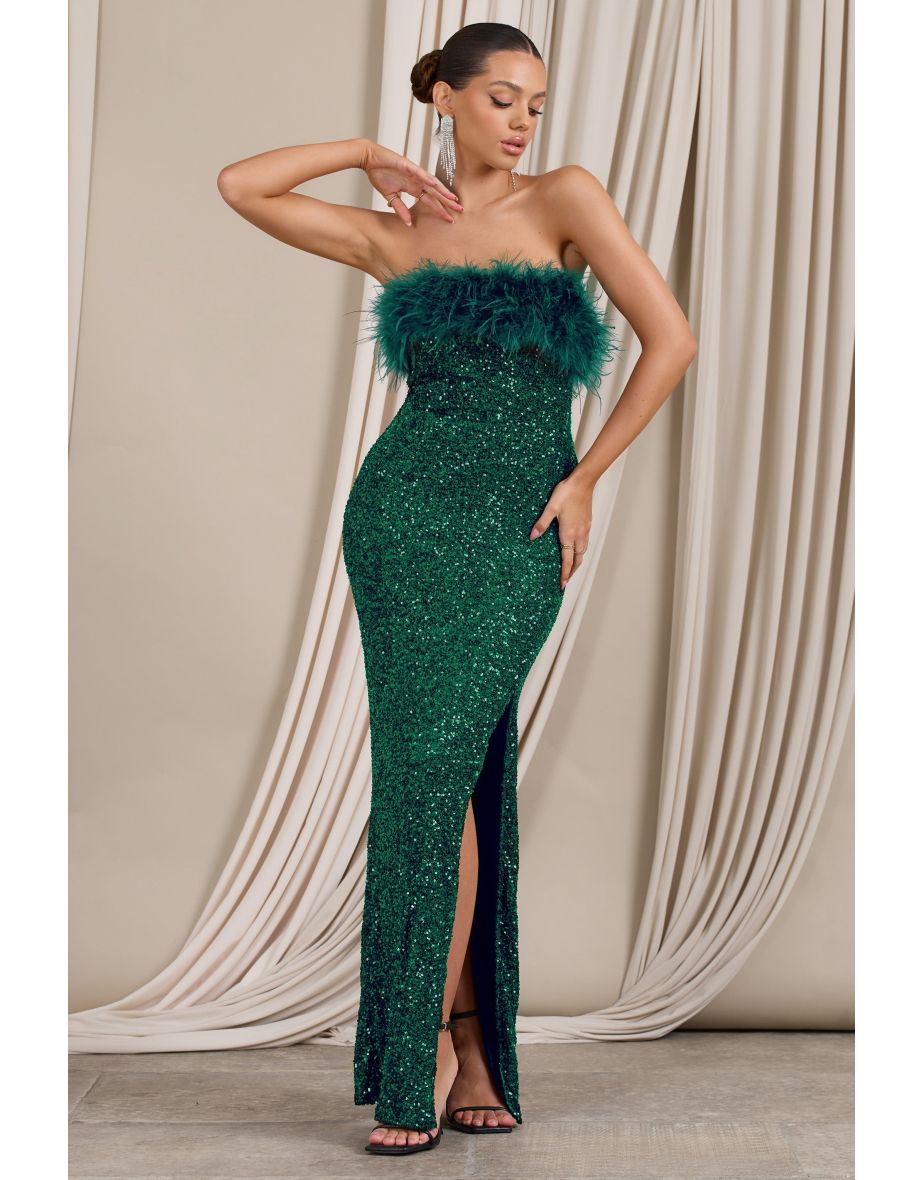 Green bodycon maxi dress hotsell