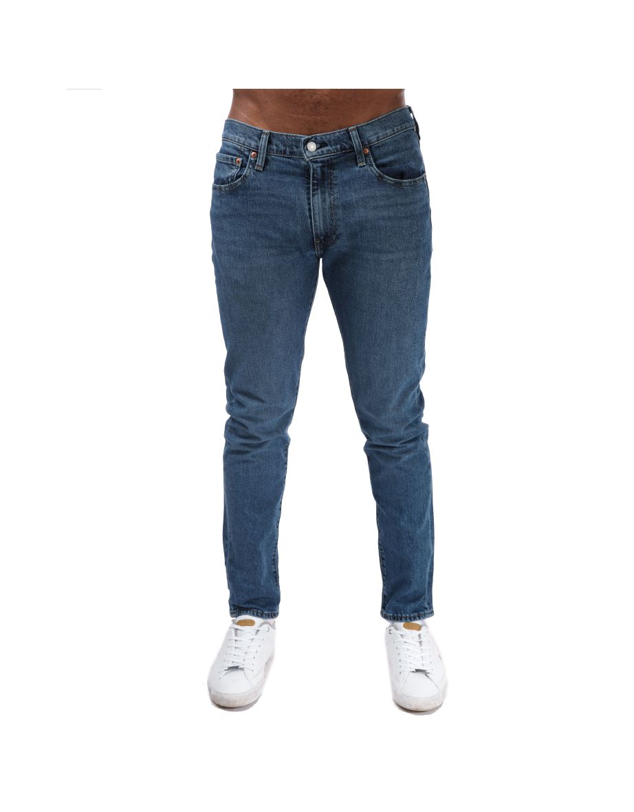 Men's Levis 501 Original Fit Selvedge Jeans in Blue