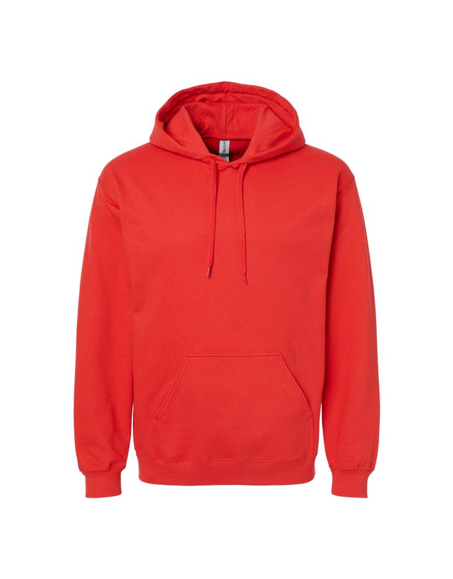 Gildan Unisex Adult Softstyle Fleece Midweight Hoodie - Red