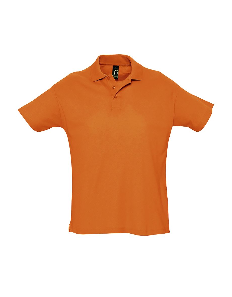 SOLS Mens Summer II Pique Short Sleeve Polo Shirt - Orange