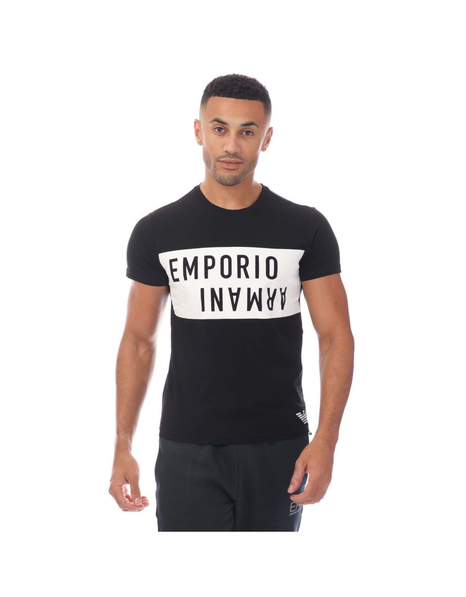 Men's Emporio Armani Crewneck T-Shirt in Black