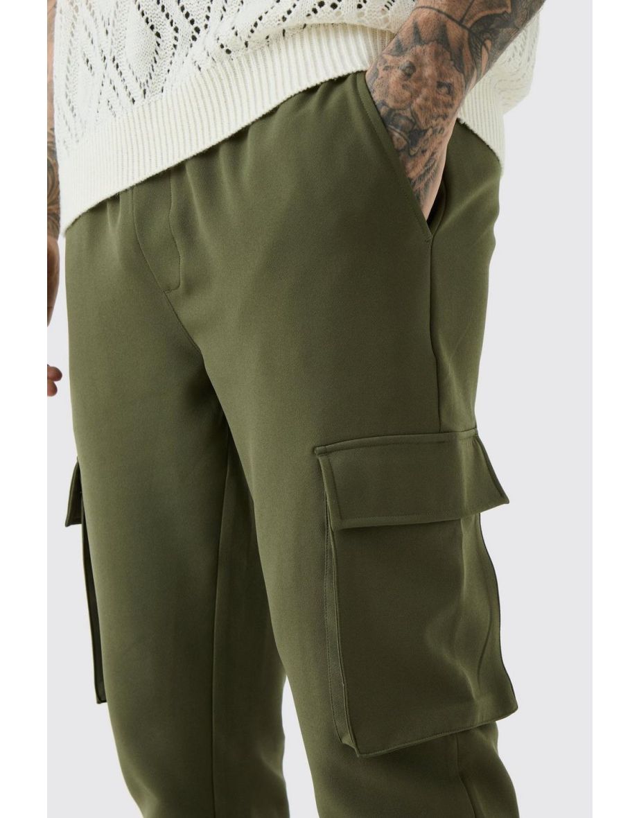 BoohooMAN Green Skinny Cargo Pants - 2