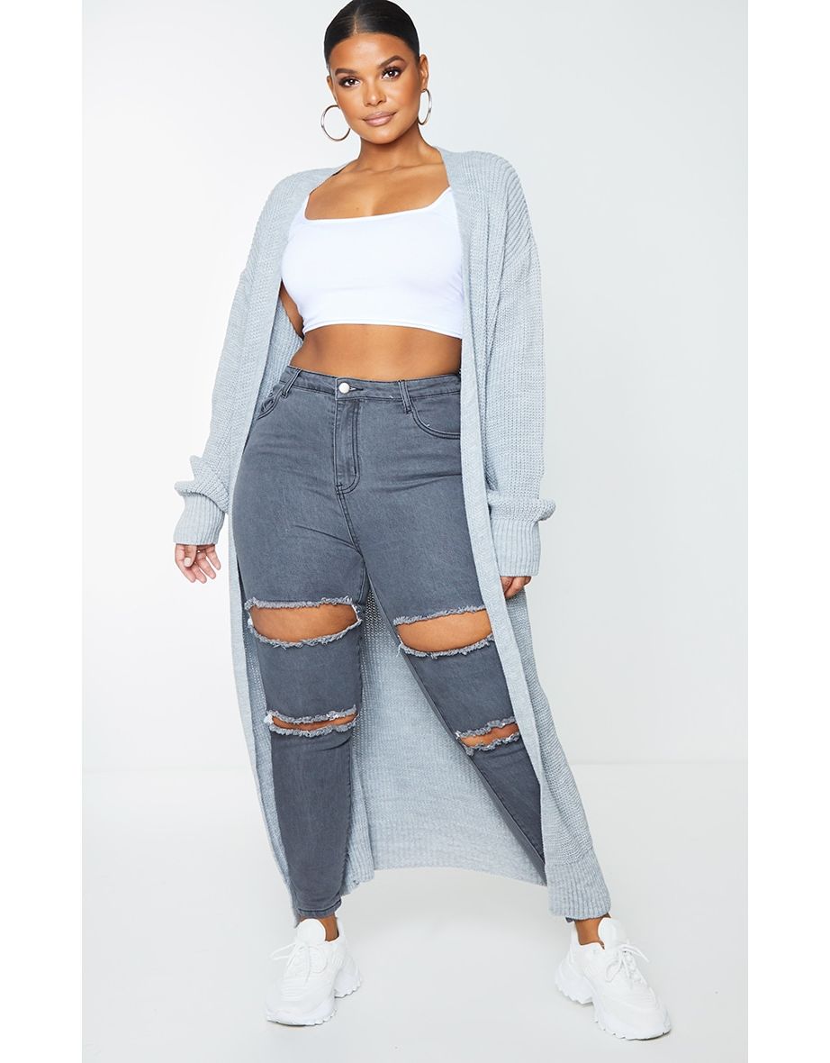 plt grey cardigan