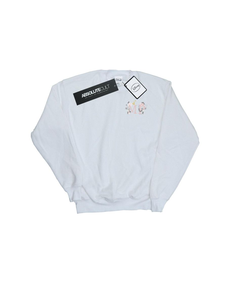 Disney Boys Mary Poppins Letter Breast Print Sweatshirt - White