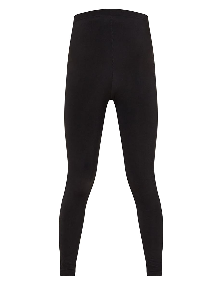 Maternity Black High Waist Slinky Leggings - 4