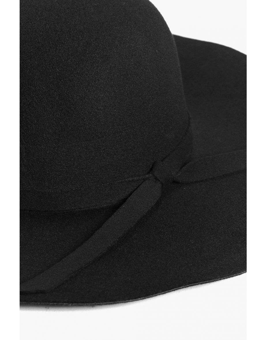 قبعة مرنة بحافة شريطية - أسود - 2