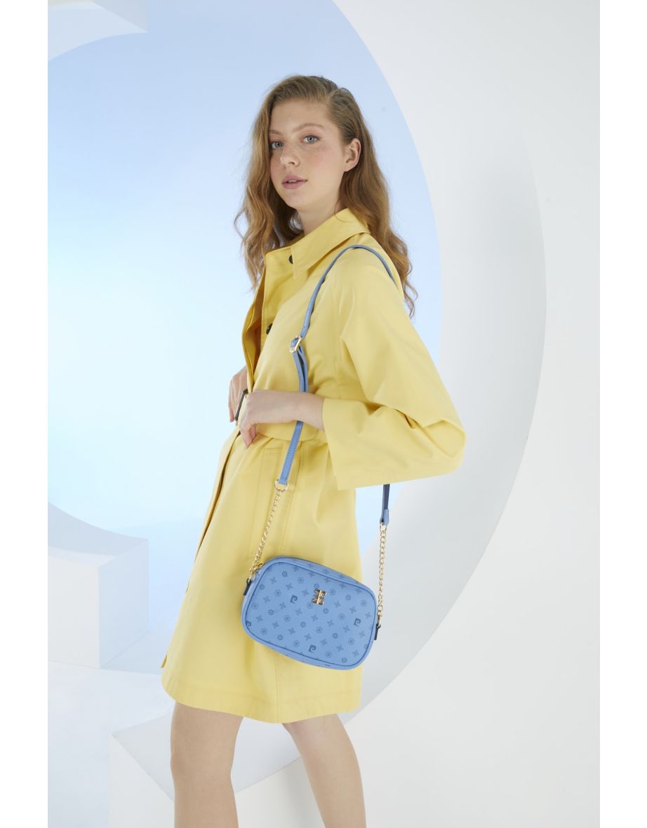 Blue Monogram Women's Shoulder Bag 05PO22Y1543