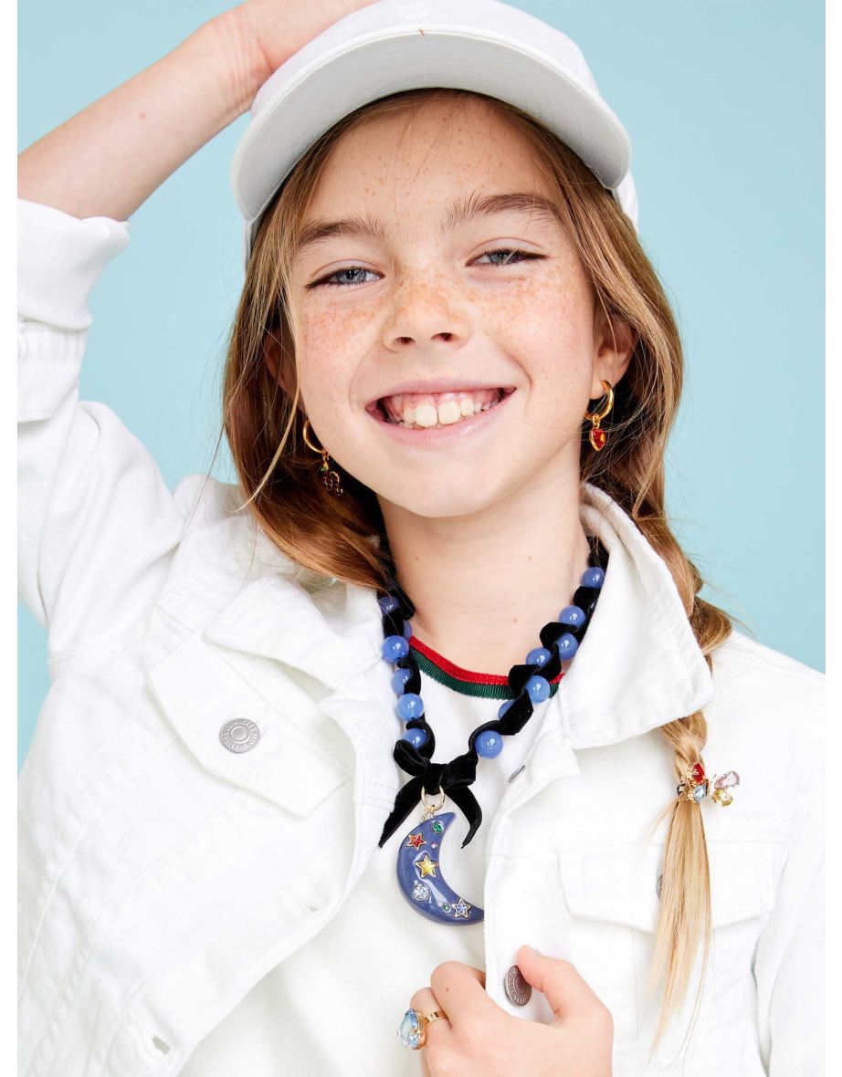 Super Smalls Girls Glow in the Dark Necklace in Blue