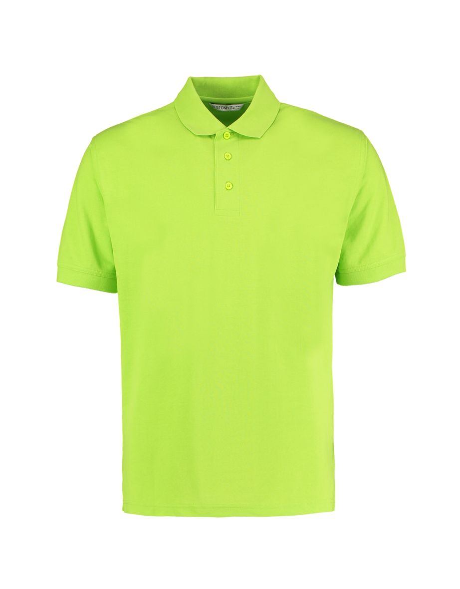 Kustom Kit Mens Klassic Superwash Short Sleeve Polo Shirt - Lime