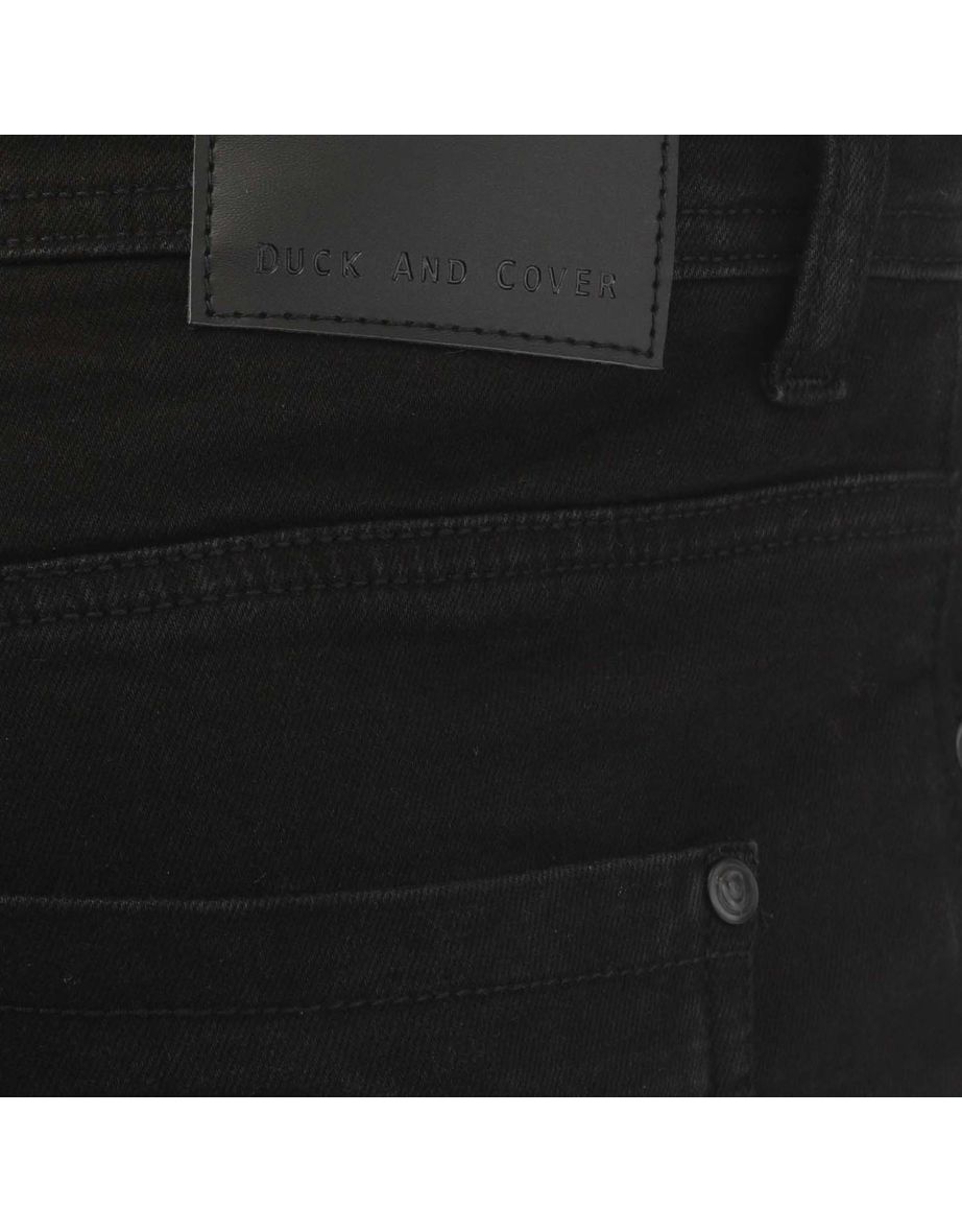Men's Duck and Cover Zeki Denim Shorts in Black - 2