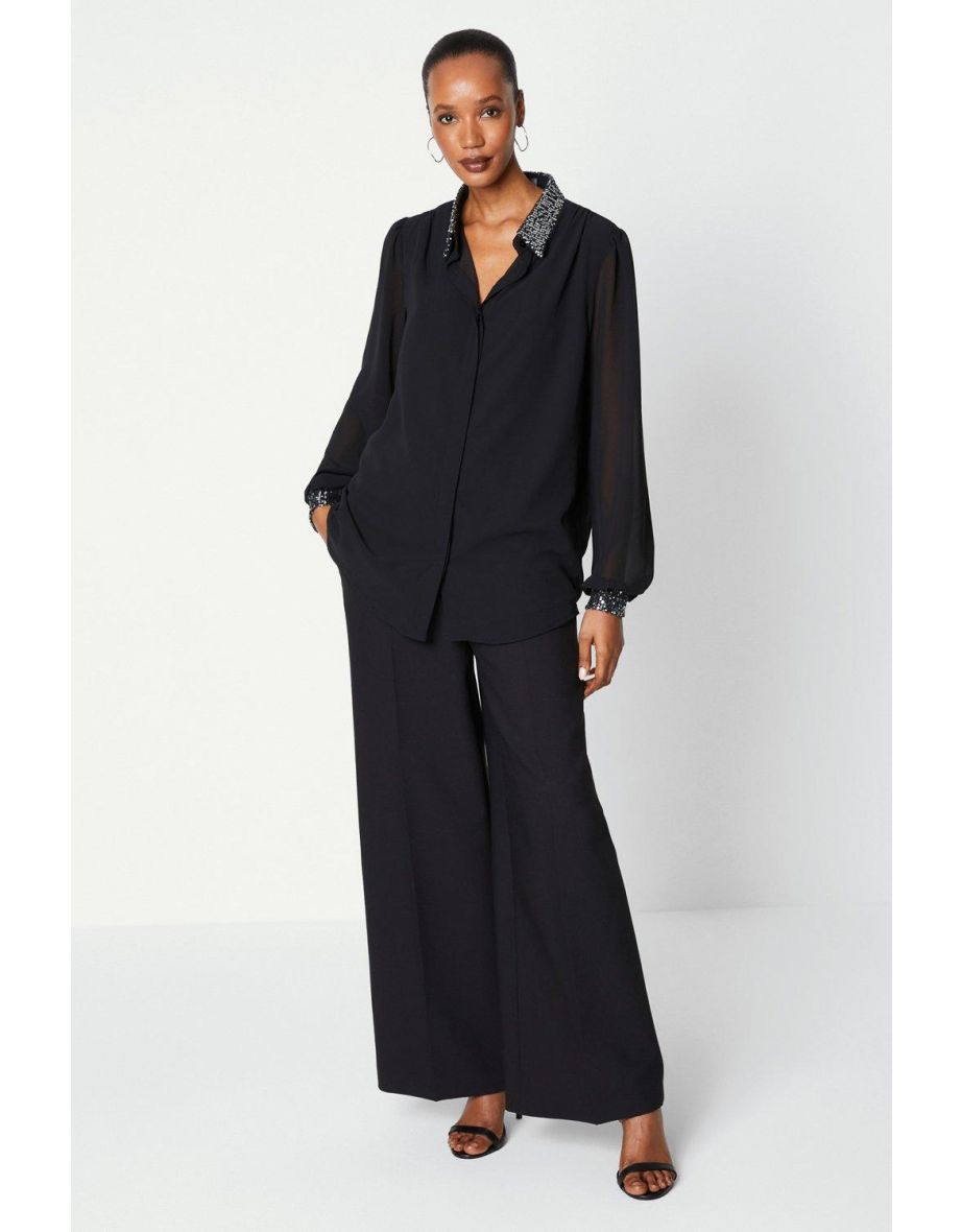 Principles by Debenhams Long Sleeved Chiffon Shirt - 3