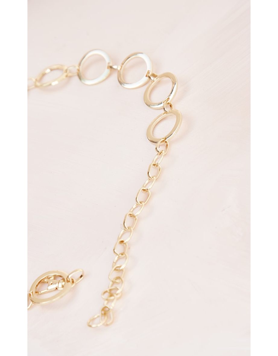 Gold Circle Chain Belt - 2