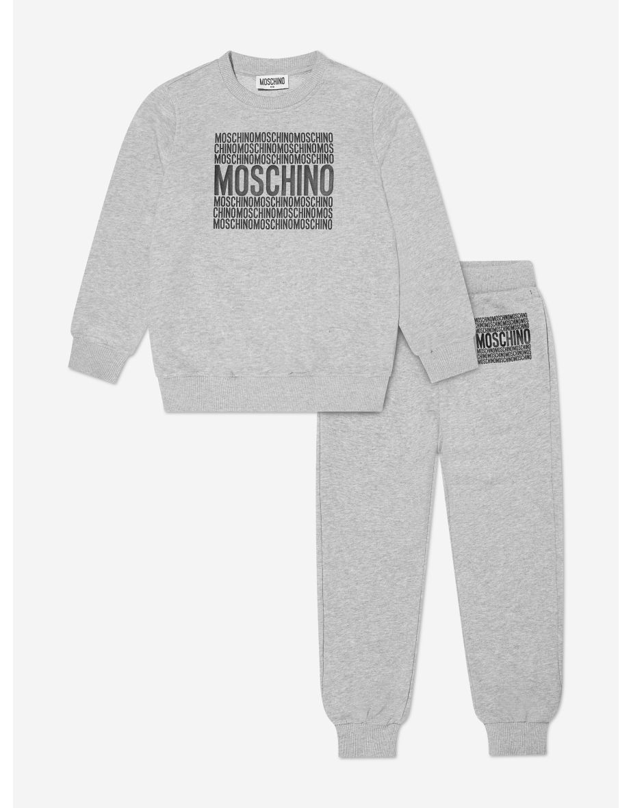 Kids Logo Tracksuit in Grey