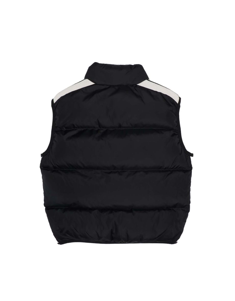 Boy's Palm Angels Juniors Logo Padded Track Vest in Black - 1