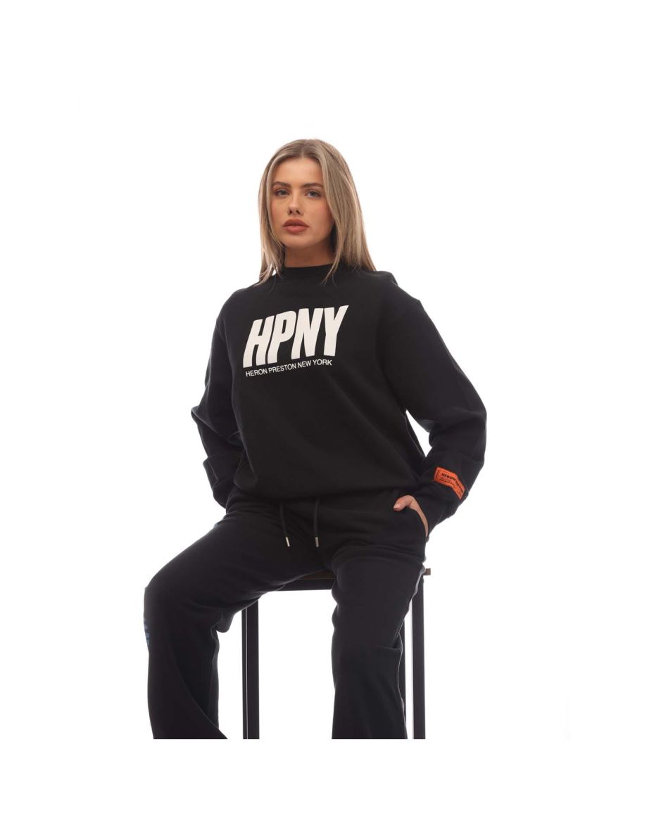Women's Heron Preston Regular HPNY Crewneck Sweatshirt in Black - 5
