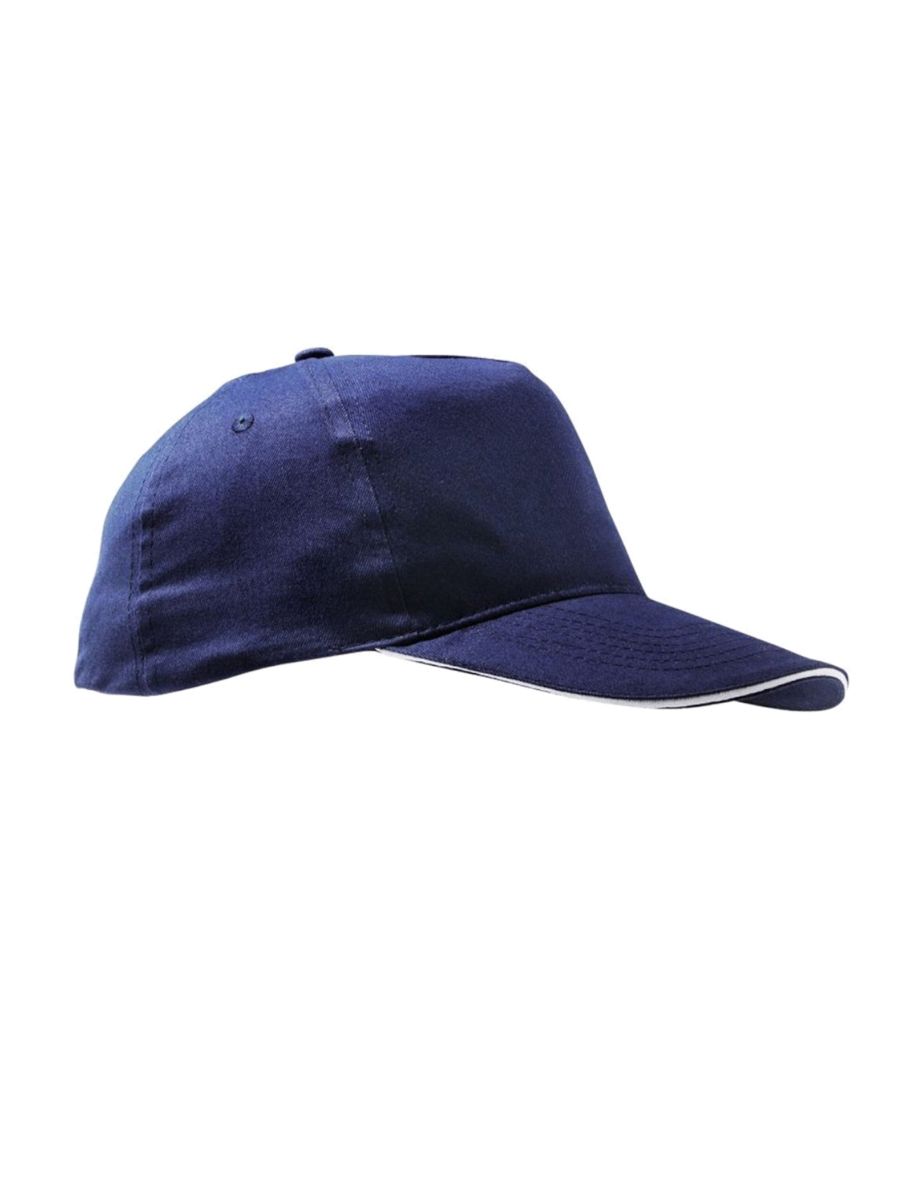 SOLS Unisex Sunny 5 Panel Baseball Cap - French Navy/White