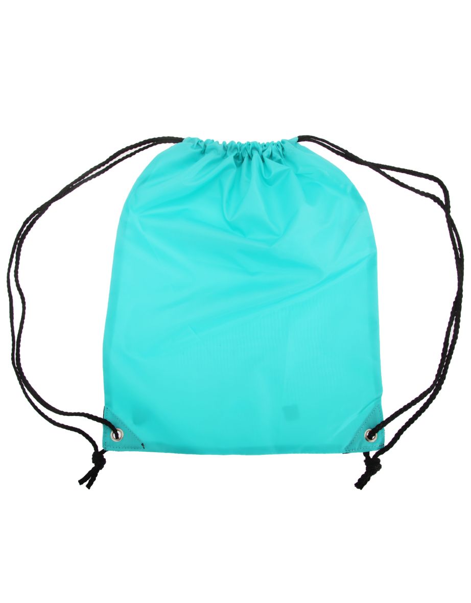 Shugon Stafford Plain Drawstring Tote Bag - 13 Litres (Pack of 2) - Lagoon Turquoise