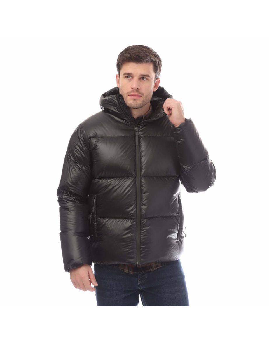 Men's Belstaff Down Filled Ripstop Resolve Jacket in Black