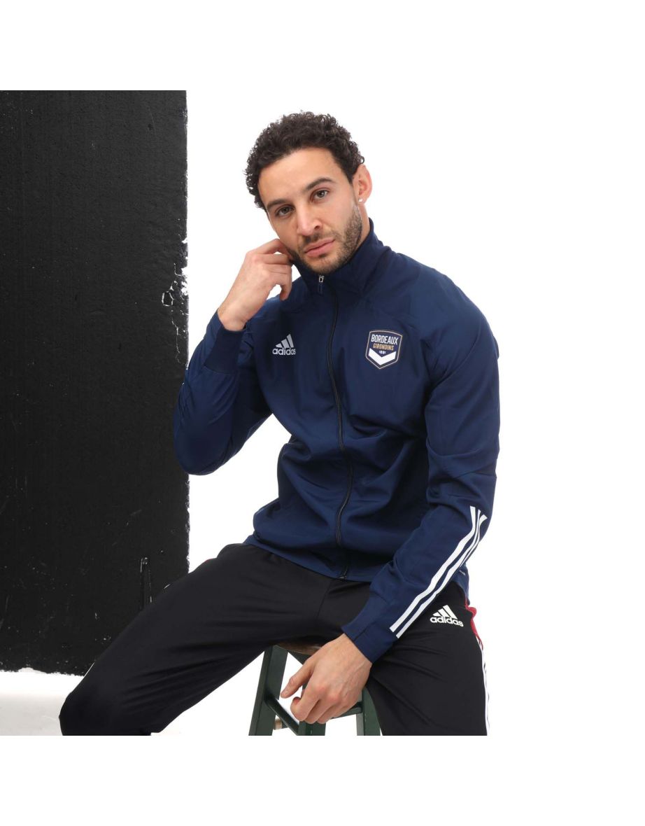 Men's adidas Bordeaux 2020/21 Pre Match Jacket in Blue - 3