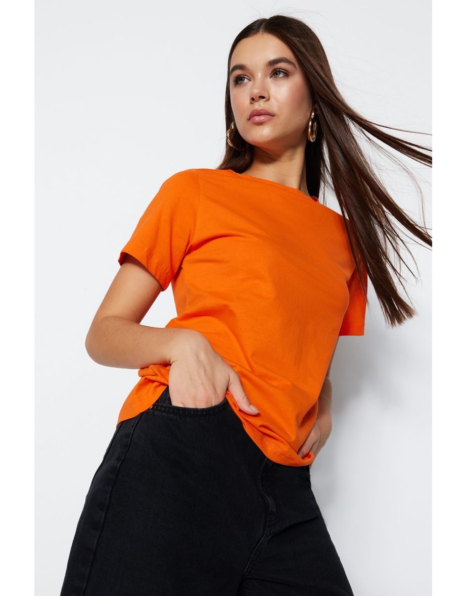 T-Shirt - Orange - Regular fit