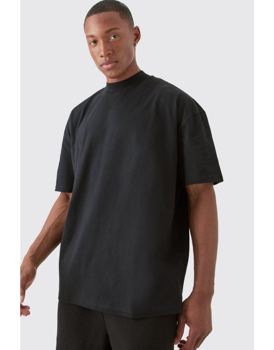 Oversized Captain America Large Scale License T-shirt - black