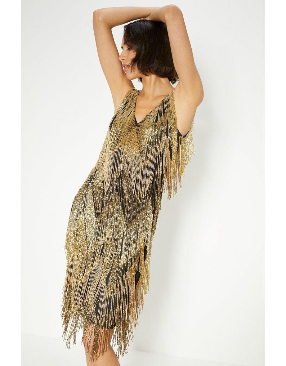 Oasis tassel dress best sale