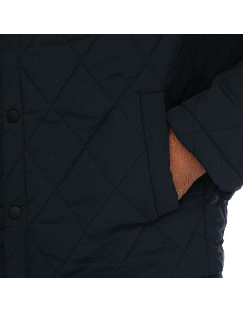 Men's Jack Jones Lord Quilted Jacket in Blue - 5