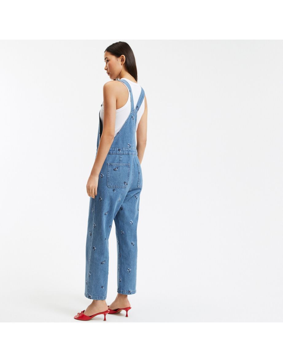 Embroidered Dungarees - 3