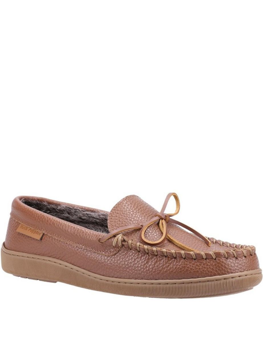 Hush puppies leather on sale slippers