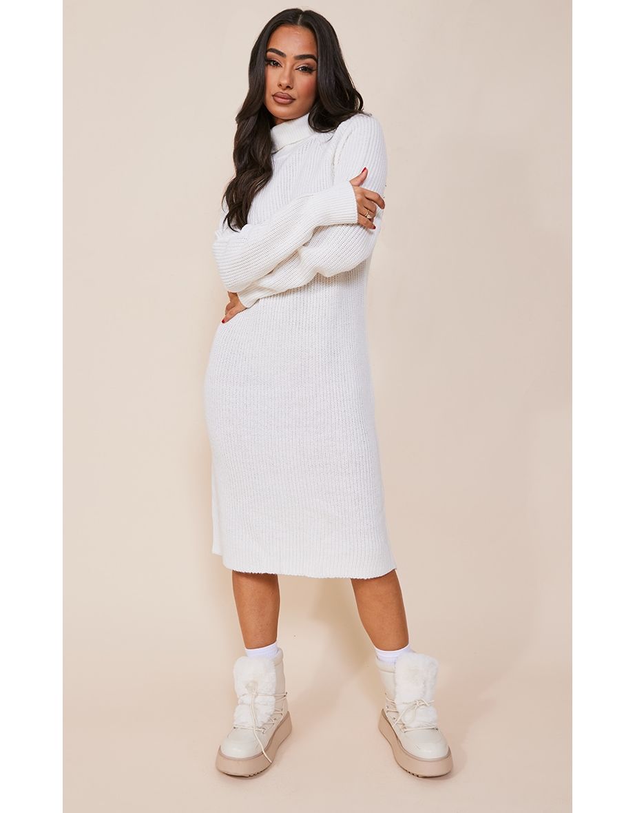 Oversized midi jumper clearance dress