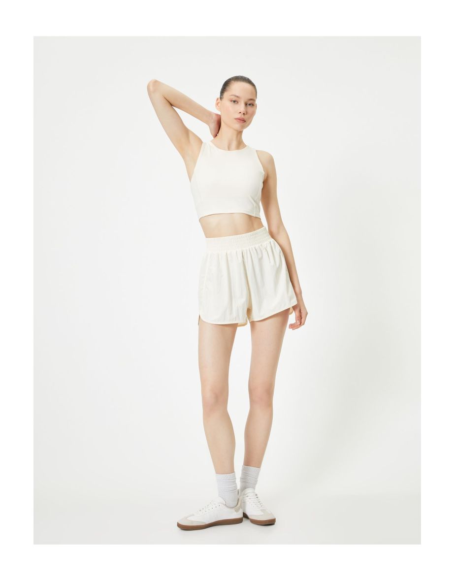 Running Shorts Parachute Fabric High Waist Comfortable Fit