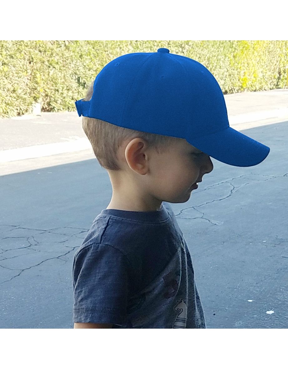 Result Unisex Childrens/Kids Plain Basebll Cap (Pack of 2) - Royal - 1