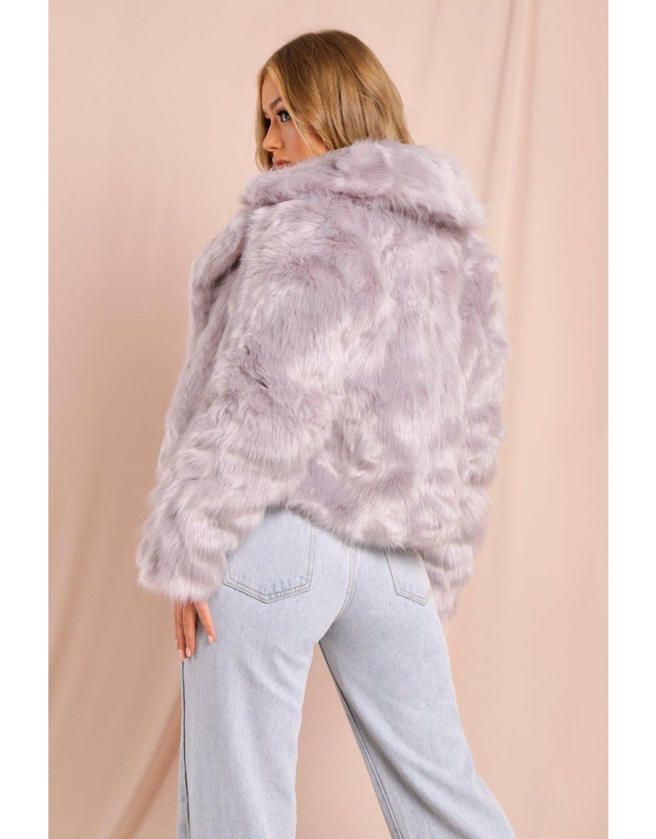 Faux Fur Cropped Jacket - 2