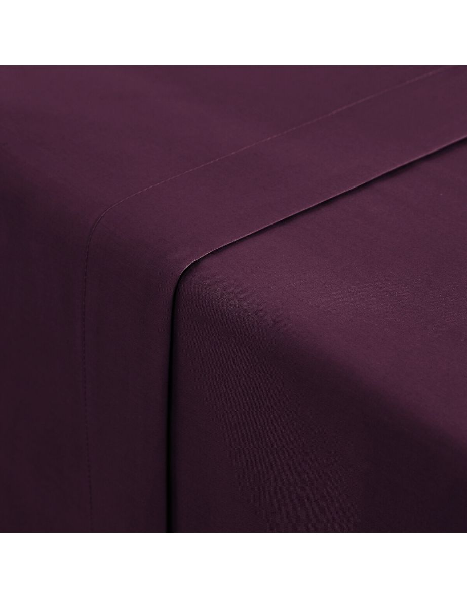Scenario Plain 100% Cotton 200 Thread Count Percale Flat Sheet - 1